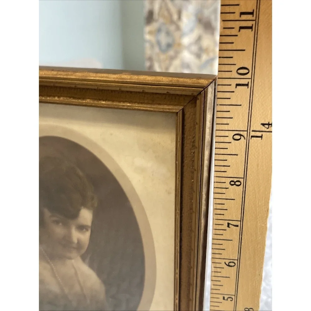 Vintage‎ Gold Wooden Double Picture Photo Frame Ornate  10